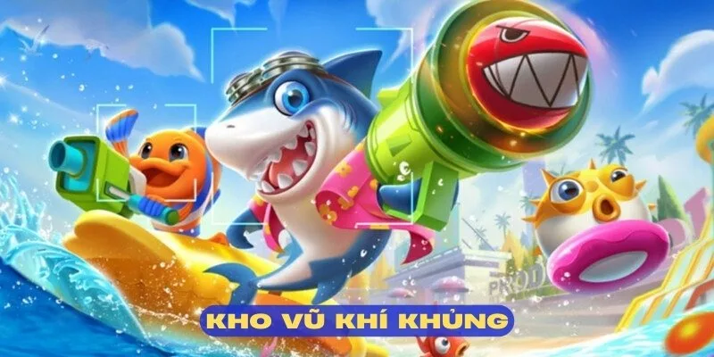 Kho vũ khí đa dạng hỗ trợ săn cá tại GO88