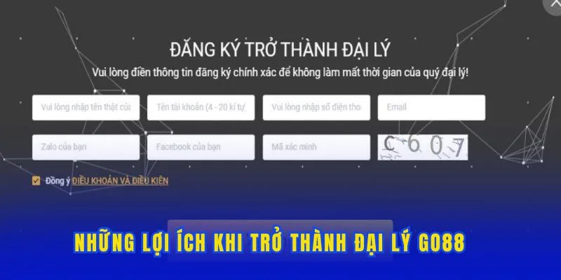 Những quyền lợi khi trở thành kênh đại lý trang GO88